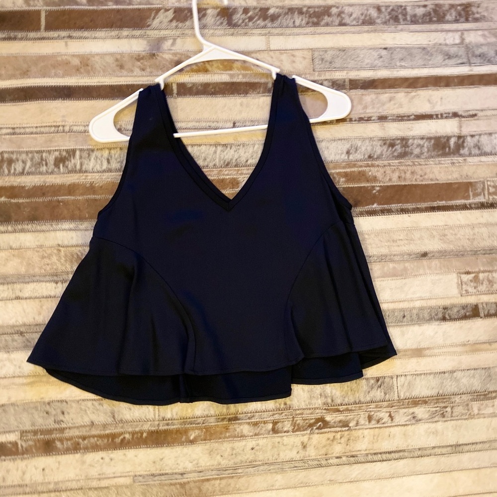 Black Flowy Tank
